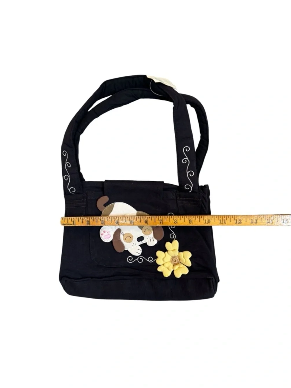 Denim Dog Purse Bag NWT Cute Black Crocodile Creek